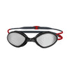 Lunettes de natation Tiger Titane Gris-Rouge Miroité-Fumée Lenses Small Zoggs 461094GYRDMSMS