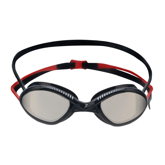 Lunettes de natation Tiger Titane Gris-Rouge Miroité-Fumée Lenses Small Zoggs 461094GYRDMSMS
