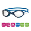 Lunettes de natation Tiger Bleu-Blanc Regular Zoggs 461095BLWHCLRR