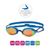 Lunettes de natation Fusion Air Titane Bleu Miroité-Orange Lenses Zoggs 461106BLBLMOR