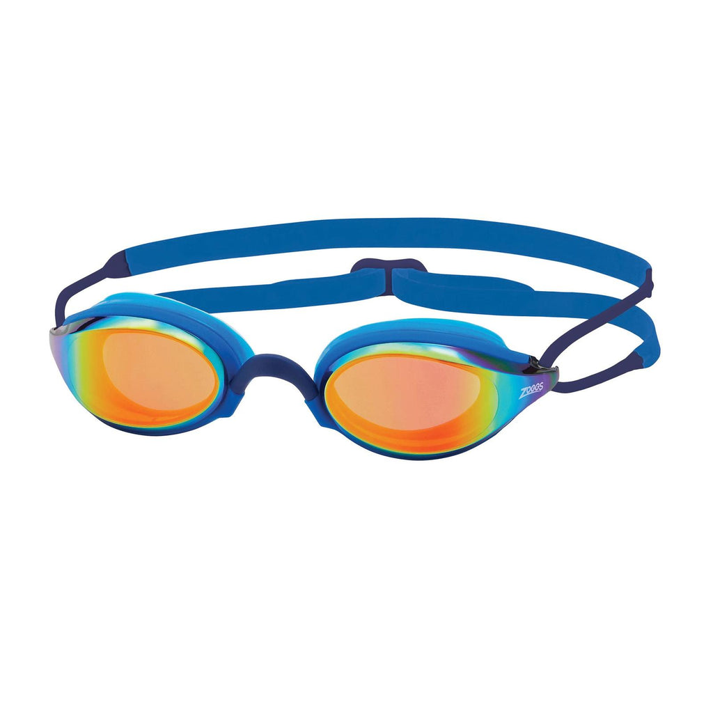 Lunettes de natation Fusion Air Titane Bleu Miroité-Orange Lenses Zoggs 461106BLBLMOR