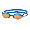 Lunettes de natation Fusion Air Titane Bleu Miroité-Orange Lenses Zoggs 461106BLBLMOR