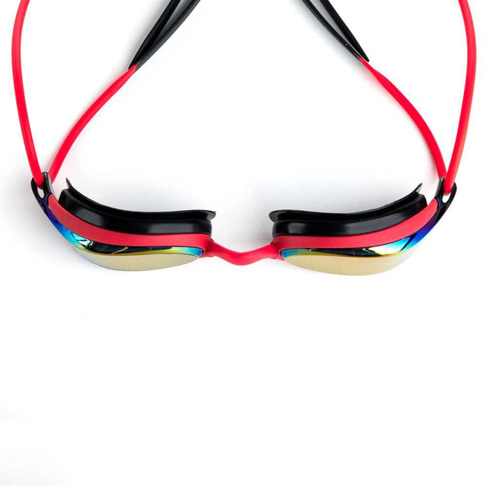 Lunettes de natation Fusion Air Titane Rouge-Noir Miroité-Rouge Lenses Zoggs 461106RDBKMRD