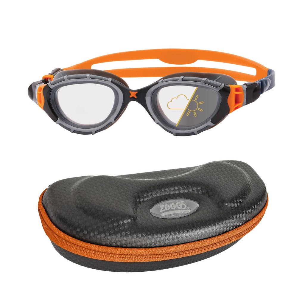 Lunettes de natation Predator Flex Reactor Gris-Orange-Fumé Petit Zoggs 461107GYORRSMS