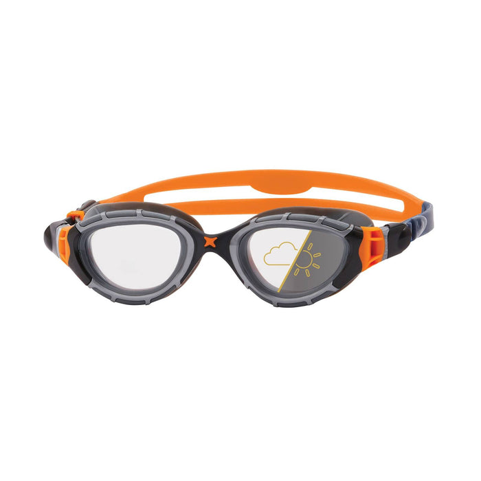 Lunettes de natation Predator Flex Reactor Gris-Orange-Fumé Petit Zoggs 461107GYORRSMS