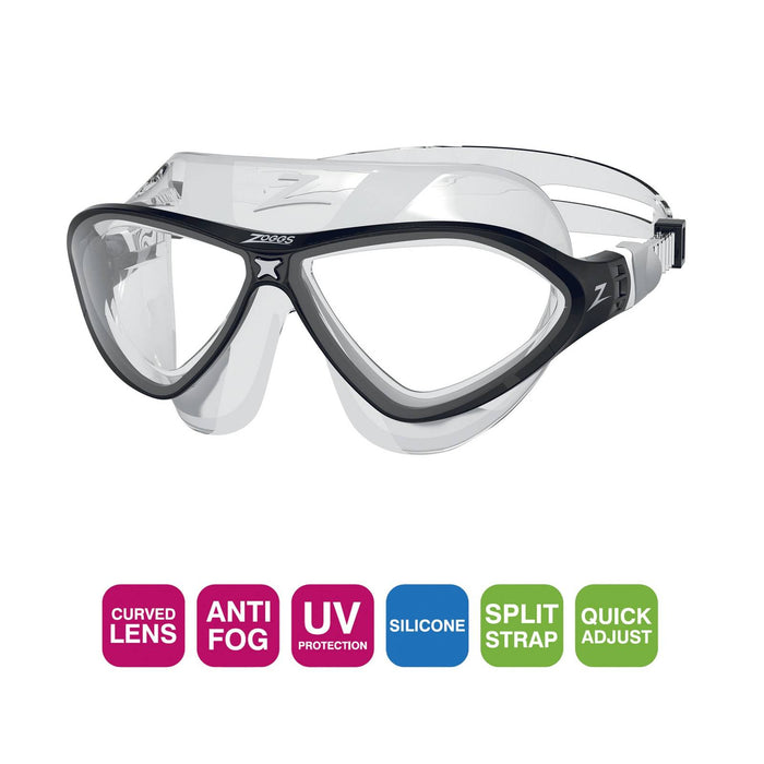 Masque de natation Horizon Flex Clair-Noir Zoggs 461108CLBKCLR