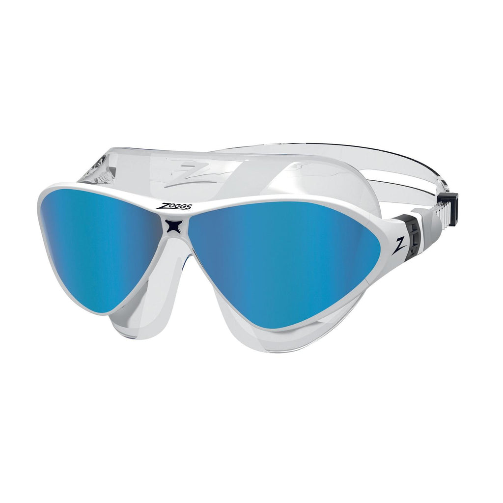 Masque de natation Horizon Flex Titane Clair-Blanc Miroité-Bleu Lenses Zoggs 461109CLWHMBL