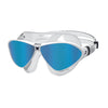 Masque de natation Horizon Flex Titane Clair-Blanc Miroité-Bleu Lenses Zoggs 461109CLWHMBL