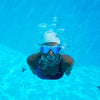 Masque de natation Horizon Flex Titane Clair-Blanc Miroité-Bleu Lenses Zoggs 461109CLWHMBL