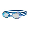 Lunettes de natation Racer Titane Bleu-Lumière Miroité-Clair Lenses Zoggs 461112BLLBMCL
