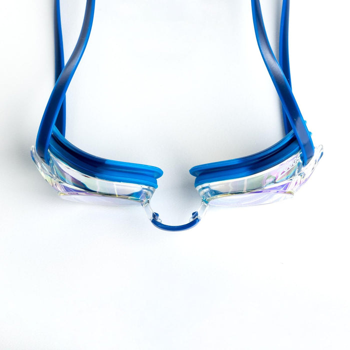 Lunettes de natation Racer Titane Bleu-Lumière Miroité-Clair Lenses Zoggs 461112BLLBMCL