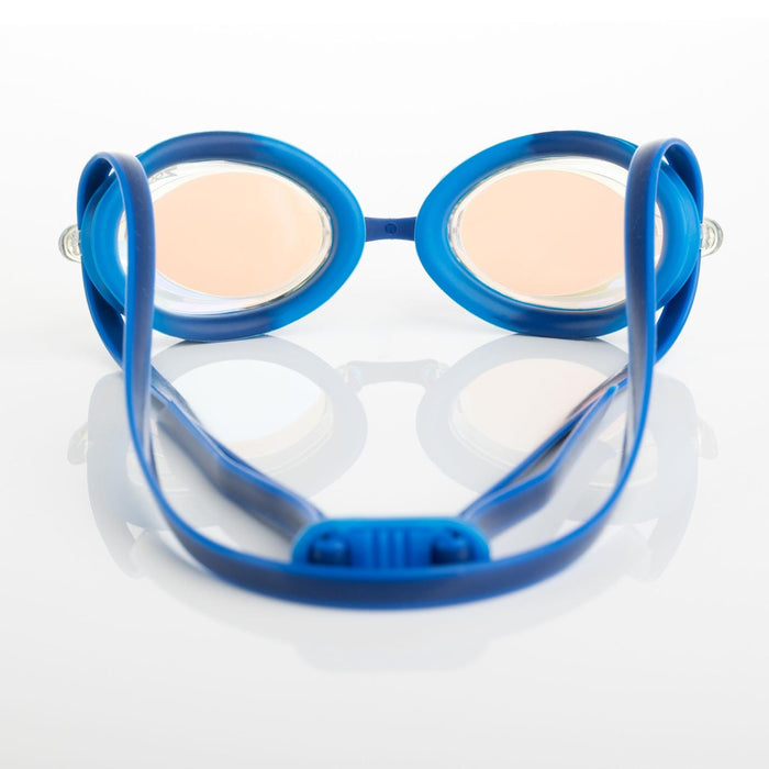Lunettes de natation Racer Titane Bleu-Lumière Miroité-Clair Lenses Zoggs 461112BLLBMCL