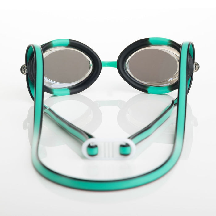 Lunettes de natation Racer Titane Vert-Noir Miroité-Or Lenses Zoggs 461112GNBKMGD