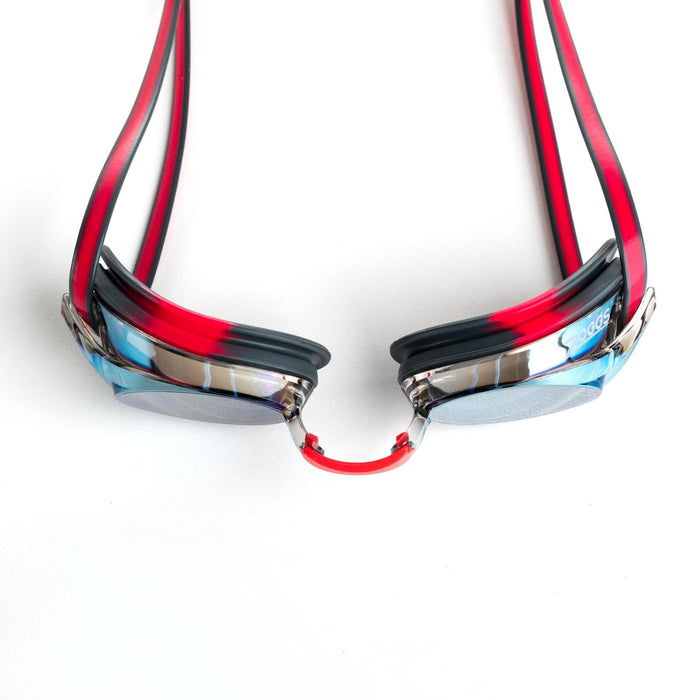 Lunettes de natation Racer Titane Gris-Rouge Miroité-Or Lenses Zoggs 461112GYRDMGD