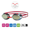 Lunettes de natation Racer Titane Gris-Rouge Miroité-Or Lenses Zoggs 461112GYRDMGD