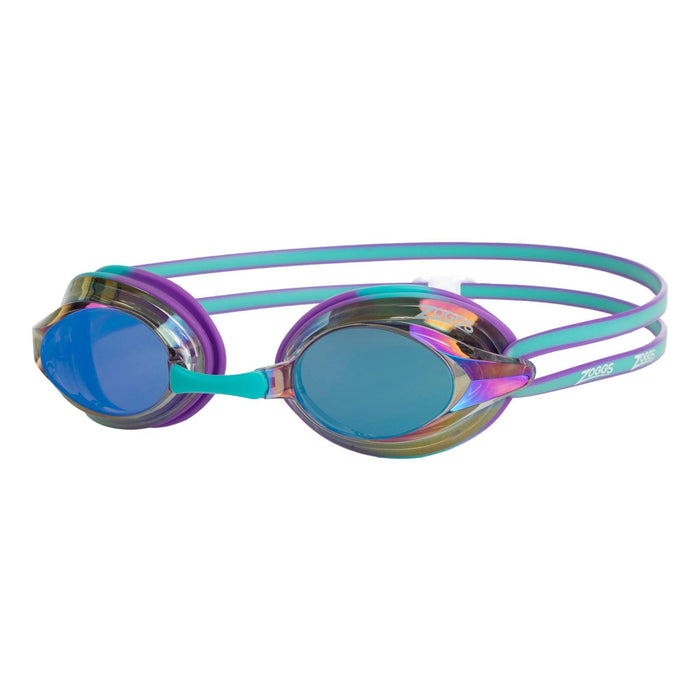 Lunettes de natation Racer Titane Violet-Turquoise Miroité-Bleu Lenses Zoggs 461112VITQMBL