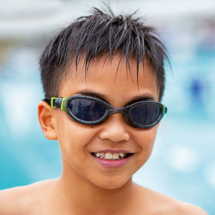Lunettes de natation Phantom 2.0 Junior Noir-Vert Verres teintés-fumé Zoggs 461312BKBLTSM