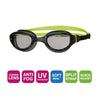 Lunettes de natation Phantom 2.0 Junior Noir-Vert Verres teintés-fumé Zoggs 461312BKBLTSM