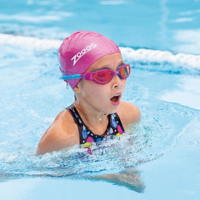 Lunettes de natation Phantom Elite Miroir Junior Rose-Bleu Verres miroités-Rouges Zoggs 461316PKBLMRD
