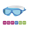 Masque de natation Phantom Junior Bleu-Blanc Verres teintés-Bleus Zoggs 461317BLWHTBL