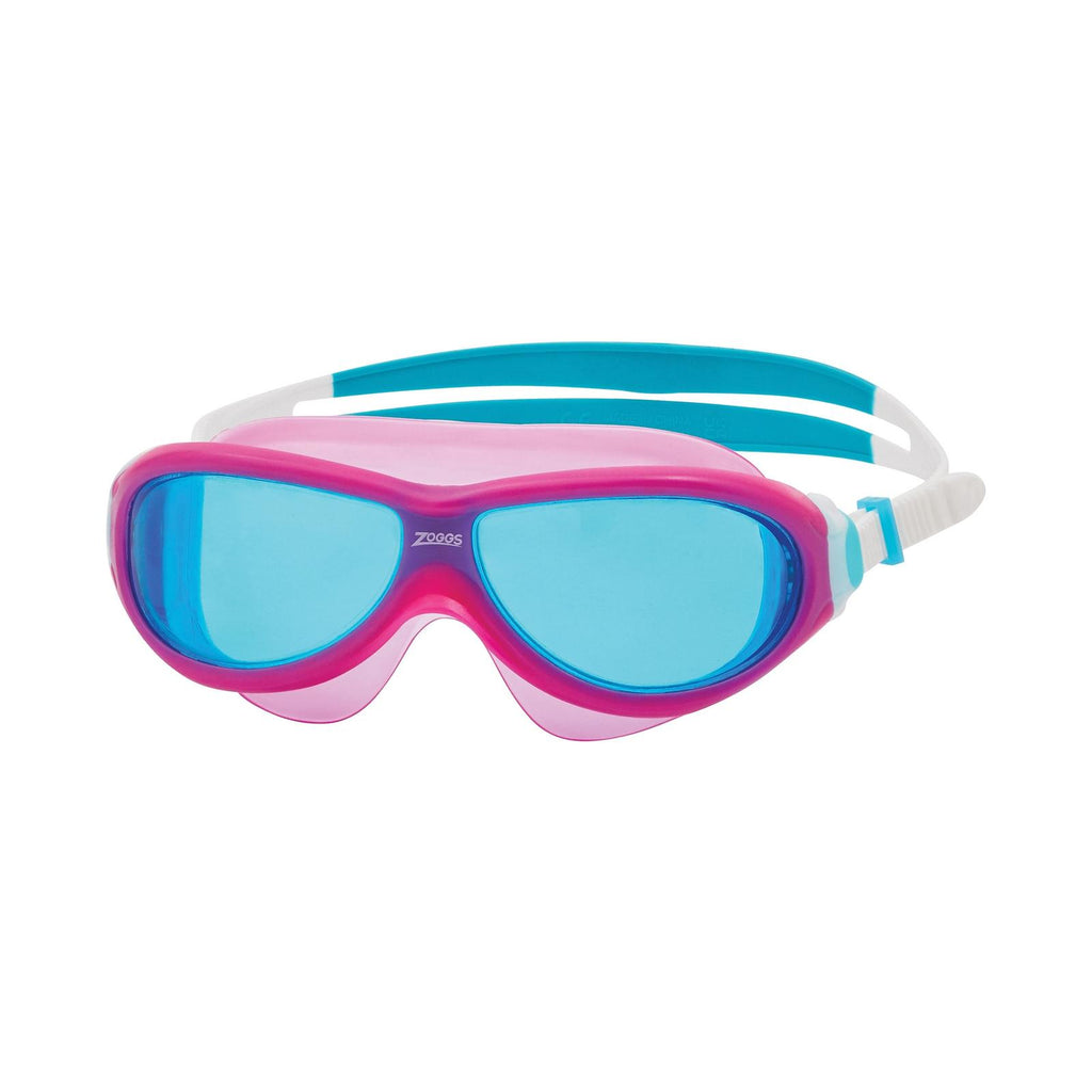 Masque de natation Phantom Junior Rose-Blanc Verres teintés-Bleus Zoggs 461317PKWHTBL