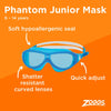 Masque de natation Phantom Junior Rose-Blanc Verres teintés-Bleus Zoggs 461317PKWHTBL