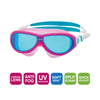 Masque de natation Phantom Junior Rose-Blanc Verres teintés-Bleus Zoggs 461317PKWHTBL