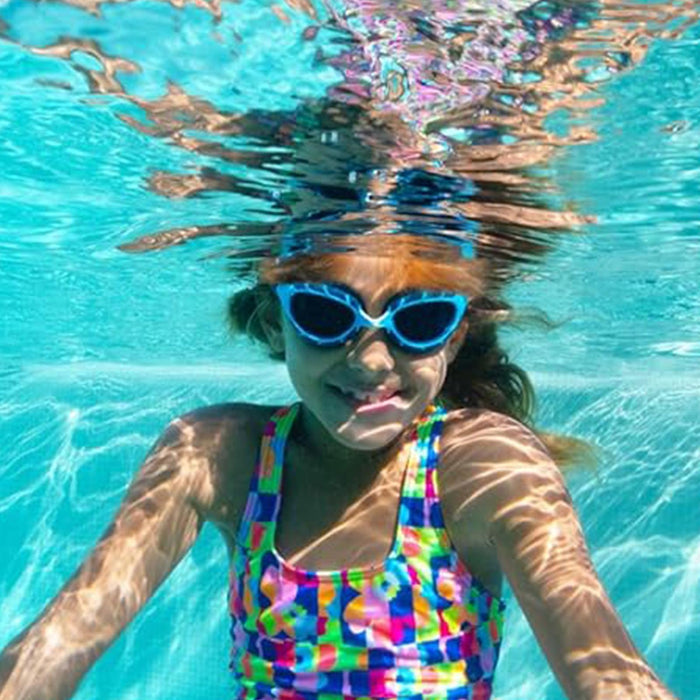 Lunettes de natation Predator Junior Bleu clair-Bleu Verres teintés-fumé Zoggs 461319LBBLTSM