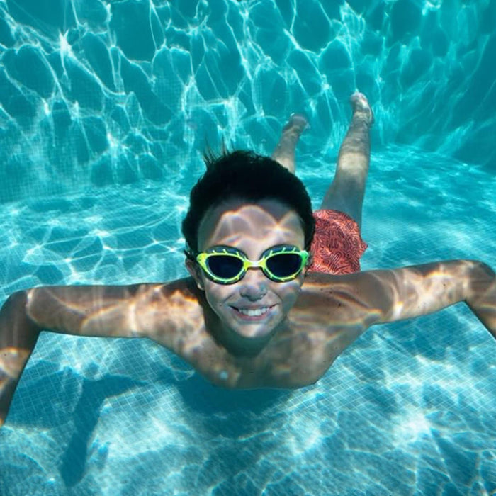 Lunettes de natation Predator Junior Vert-Gris Verres teintés-fumé Zoggs 461319LMGYTSM