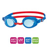 Lunettes de natation Ripper Junior Bleu-Rouge Verres teintés-Bleus Zoggs 461323BLRDTBL