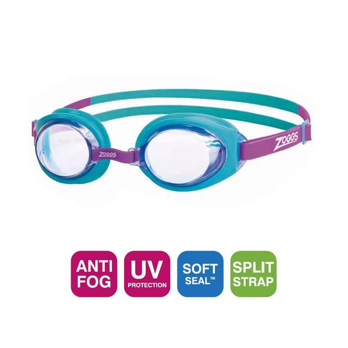 Lunettes de natation Ripper Junior Turquoise-Violet Zoggs 461323TQPUCLR