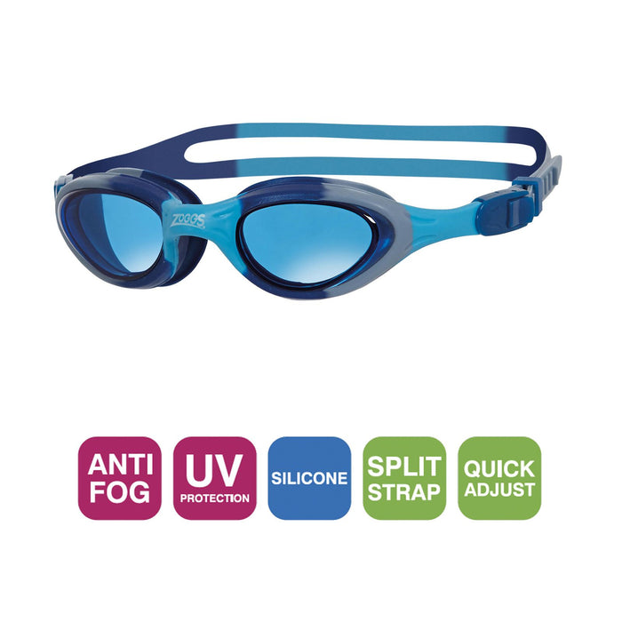 Lunettes de natation Super Seal Junior Bleu-Camouflage Verres teintés-Bleus Zoggs 461327BLCMTBL