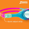Lunettes de natation Super Seal Junior Rose-Bleu Verres teintés-Bleus Zoggs 461327PKBLTBL
