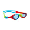 Lunettes de natation Super Seal Junior Rouge-Bleu Verres teintés-Bleus Zoggs 461327RDBLTBL