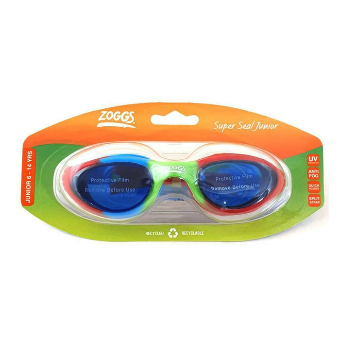Lunettes de natation Super Seal Junior Rouge-Bleu Verres teintés-Bleus Zoggs 461327RDBLTBL