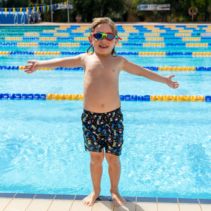 Lunettes de natation Super Seal Junior Rouge-Bleu Verres teintés-Bleus Zoggs 461327RDBLTBL