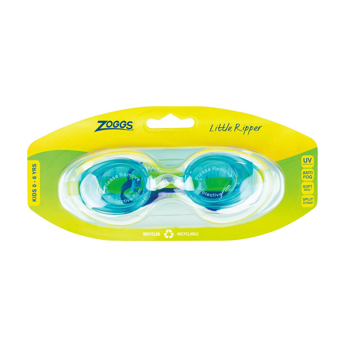 Lunettes de natation Little Ripper Aqua-Vert Verres teintés-Bleus Zoggs 461417AQGNTBL