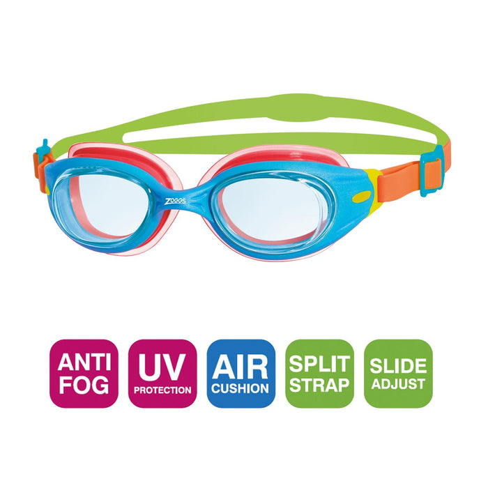 Lunettes de natation Little Sonic Air Enfants Bleu-Orange Verres teintés-Bleus Zoggs 461418BLORTBL