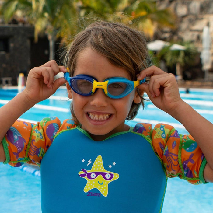 Lunettes de natation Little Super Seal Enfants Bleu-Jaune Zoggs 461419BLYLCLR
