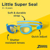 Lunettes de natation Little Super Seal Enfants Bleu-Jaune Zoggs 461419BLYLCLR