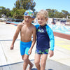 Lunettes de natation Little Super Seal Enfants Orange-Vert Zoggs 461419ORGNCLR