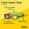 Lunettes de natation Little Super Seal Enfants Orange-Vert Zoggs 461419ORGNCLR