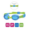 Lunettes de natation Little Twist Enfants Bleu-Vert Verres teintés-Bleus Zoggs 461421BLGNTBL