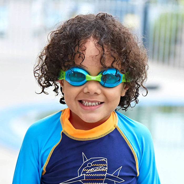 Lunettes de natation Little Twist Enfants Bleu-Vert Verres teintés-Bleus Zoggs 461421BLGNTBL