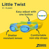 Lunettes de natation Little Twist Enfants Bleu-Vert Verres teintés-Bleus Zoggs 461421BLGNTBL