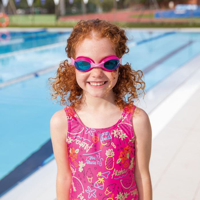 Lunettes de natation Little Twist Enfants Rose Verres teintés-Bleus Zoggs 461421PKPKTBL