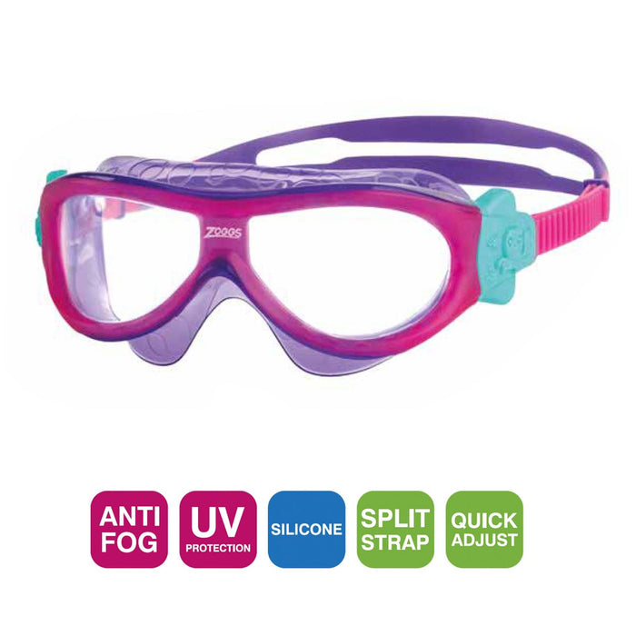 Masque de natation Phantom Enfants Rose-Violet Zoggs 461423PKVICLR