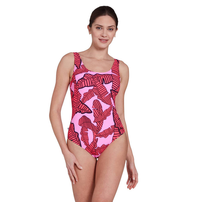 Maillot de bain une pièce Ecofeel Scoopback Awaken-Rose Taille 42 Zoggs 462376AWAK42