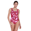 Maillot de bain une pièce Ecofeel Scoopback Awaken-Rose Taille 42 Zoggs 462376AWAK42