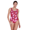 Maillot de bain une pièce Ecofeel Scoopback Awaken-Rose Taille 48 Zoggs 462376AWAK48